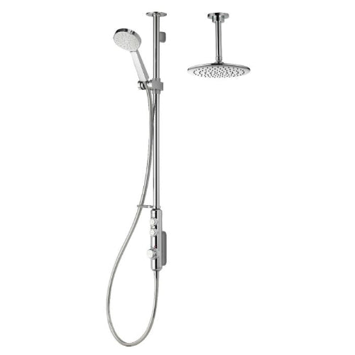 Aqualisa iSystem Smart Divert Exp Adj With Ceiling Fx Hds - HP/Combi
