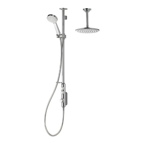 Aqualisa iSystem Smart Divert Exp Adj Ceiling Fx Hds - Gravity Pumped