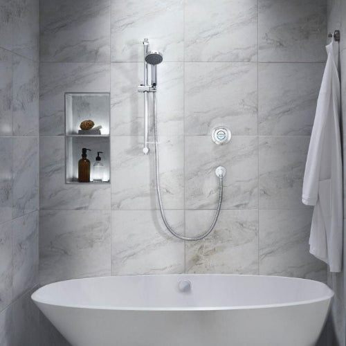 Aqualisa Quartz Classic Smart Divert Concealed Adj With Bath - HP