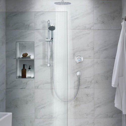 Aqualisa Quartz Classic Smart Divert Cncealed Adj Ceiling Fix Hds - HP