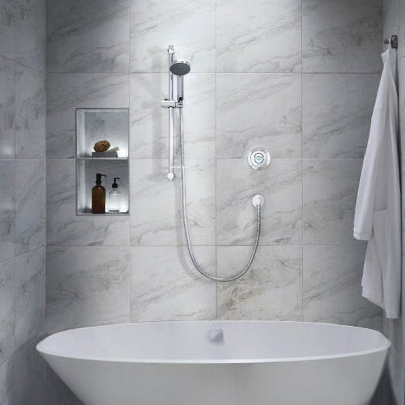 Aqualisa Quartz Classic Smart Divert Conc Adj With Bath - GP