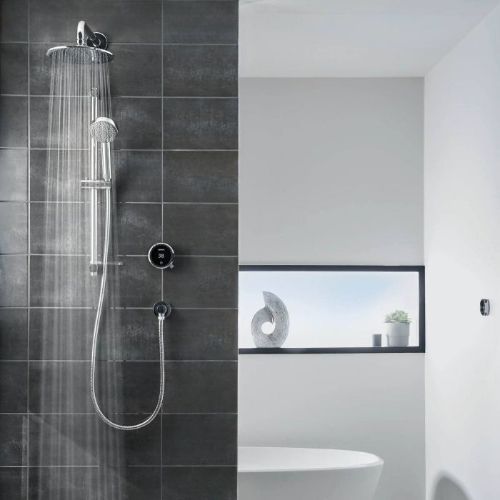Aqualisa Quartz Smart Divert Conc Adj Fixed Wall Heads - HP