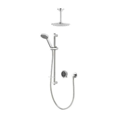 Aqualisa Quartz Touch Smart Divert Conc Adj Fxd Ceiling HD - GP