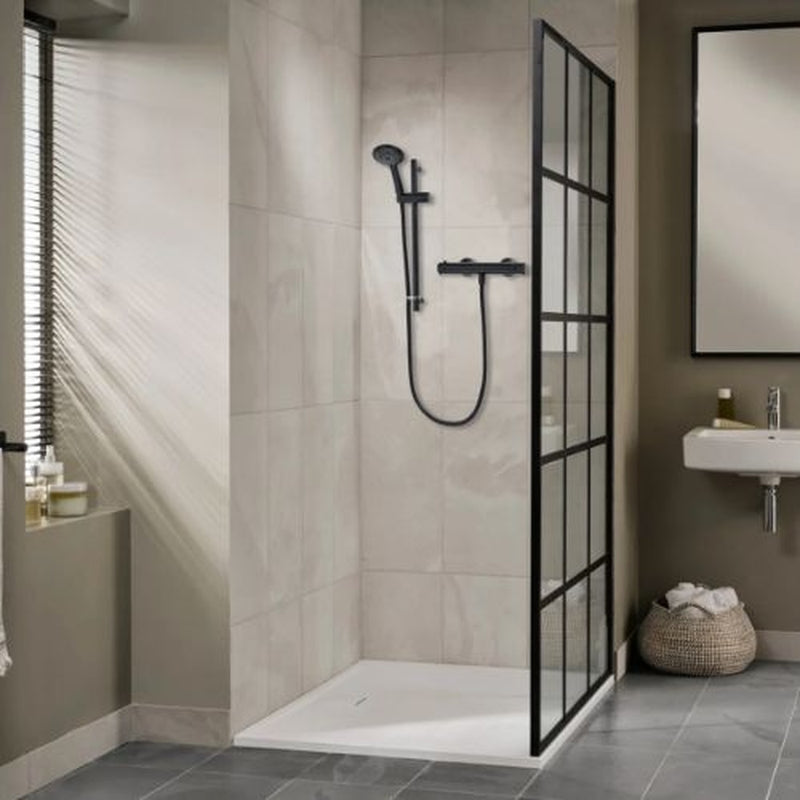 Triton Dene Cool Touch Black Thermostatic Bar Mixer Shower