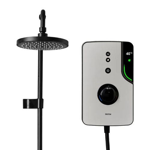 Triton ENlight Uniq 9.5kW Electric Shower Grey(Black Kit)