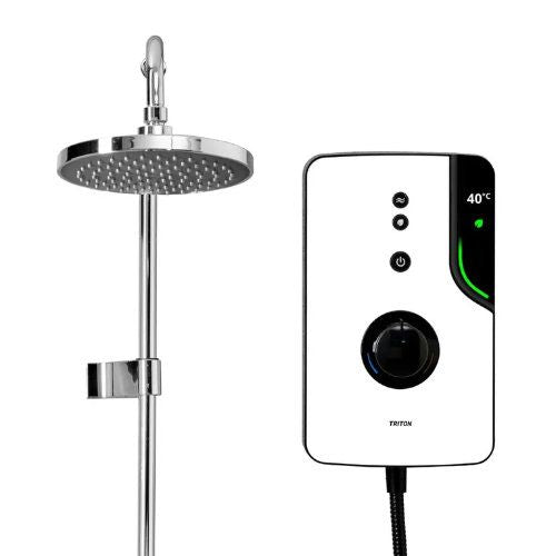 Triton ENlight Uniq 9.5kW Electric Shower White(Chrome Kit)