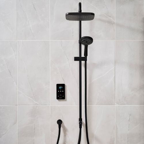 Triton ENVi 9.0kW Thermo DuElec Dual Outlet Shower Black