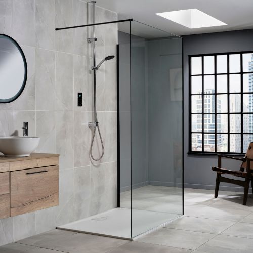 Triton ENVi 10.5kW Thermostatic Single Outlet Ceiling Fed Kit Silver