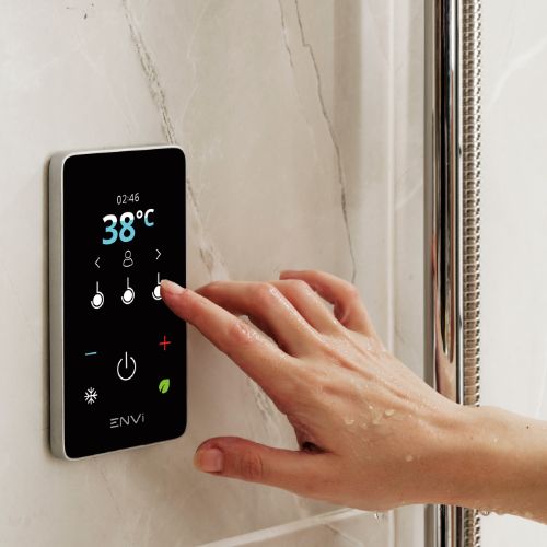 Triton ENVi 10.5kW Thermo DuElec Dual Outlet Shower Silver
