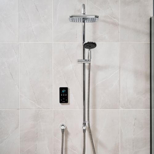 Triton ENVi 10.5kW Thermo DuElec Dual Outlet Shower Silver