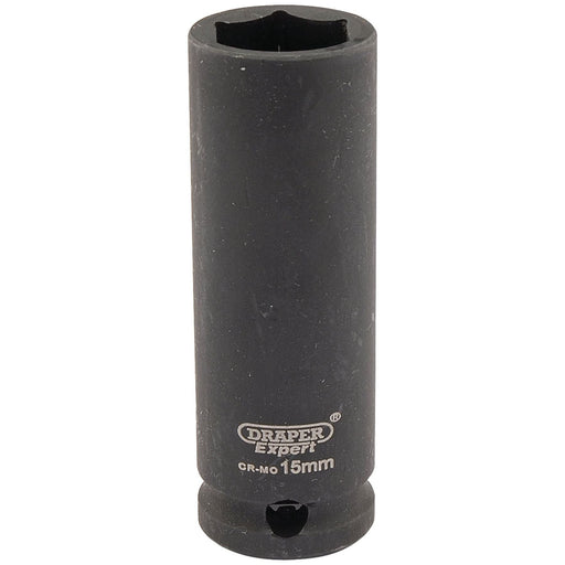 Draper 06888 Draper HI-TORQ® 6 Point Deep Impact Socket, 3/8" Sq. Dr., 15mm