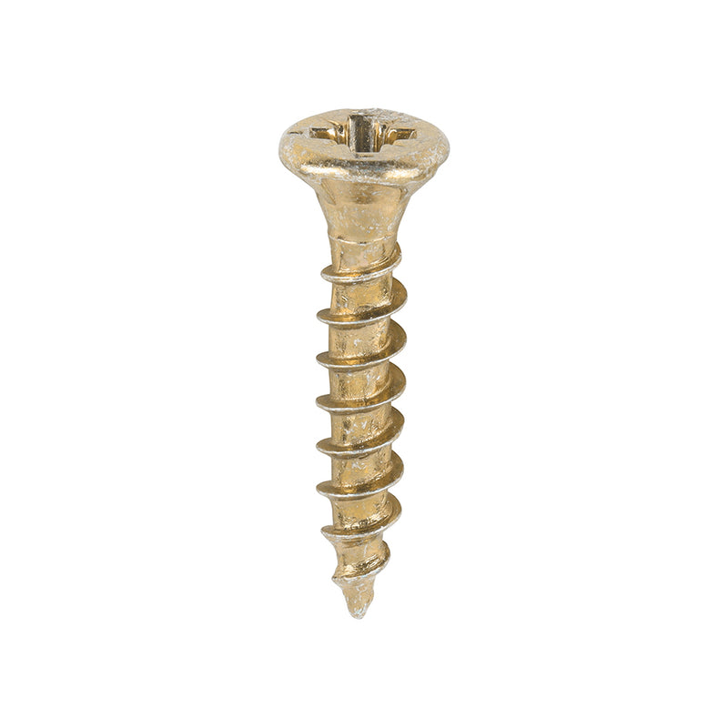 TIMCO Velocity Premium Multi-Use Countersunk Gold Woodscrews — Box