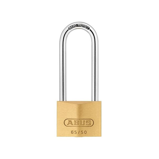 Abus Mechanical 65/50mm Brass Padlock 80mm Long Shackle ABUS Mechanical - RockBottom Northampton 