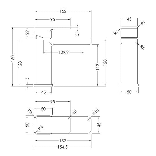 Tackley Mono Basin Mixer P/B Waste