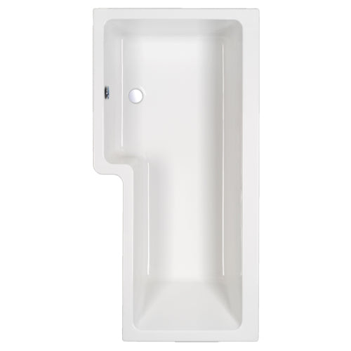 Carron 1700 x 850mm Quantum Showerbath No Tap Hole Bath LH