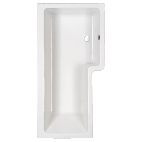 Carron 1600x850mm Quantum Showerbath Carronite No Tap Hole Bath RH