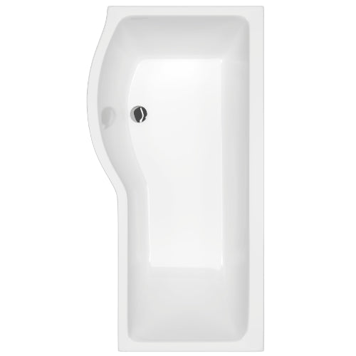 Carron 1650x850mm Brio Showerbath Carronite No Tap Hole Bath LH