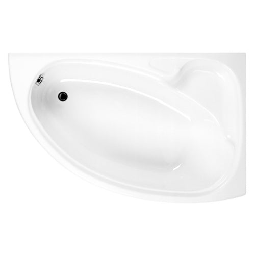Carron 1500x1000mm Dove Corner Carronite No Tap Hole Bath LH