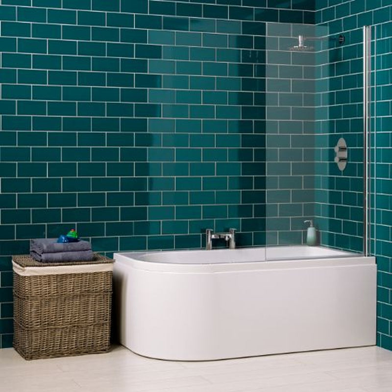 Carron 1550x850mm Status Showerbath No Tap Hole Bath LH