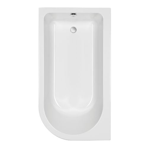 Carron 1550x850mm Status Showerbath Carronite No Tap Hole Bath  LH