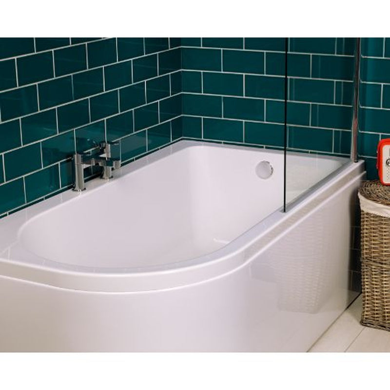 Carron 1550x850mm Status Showerbath No Tap Hole Bath RH