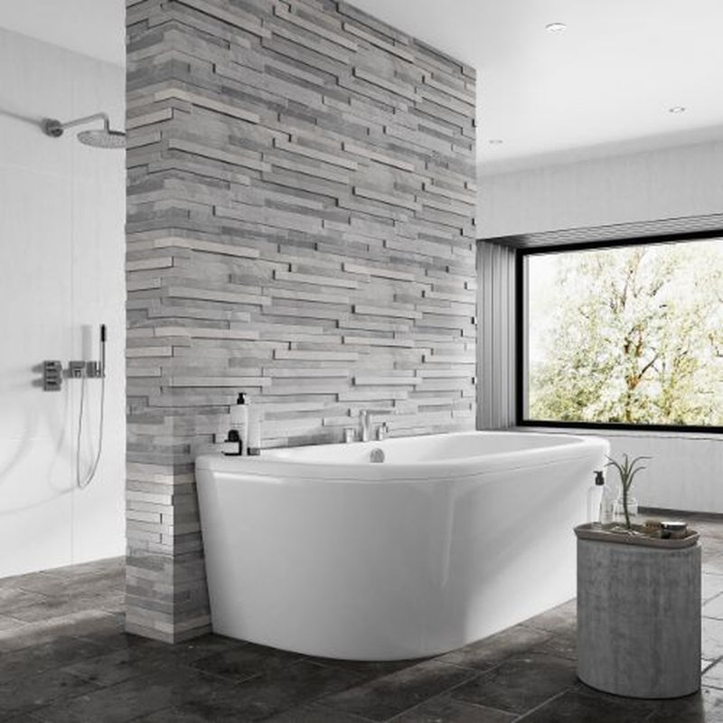 D Shaped Bath