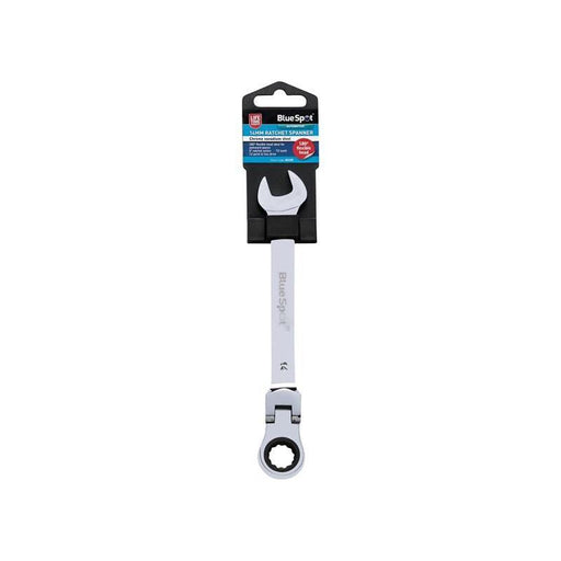Bluespot Tools 180° Flexible Head Ratchet Spanner 14mm BlueSpot Tools - RockBottom Northampton