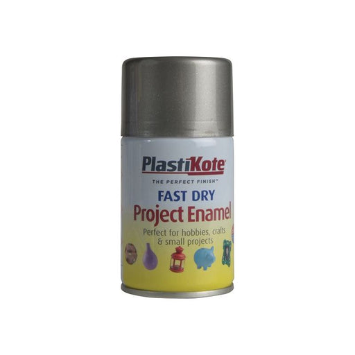 Plastikote Fast Dry Enamel Aerosol Pewter 100ml PlastiKote - RockBottom Nothampton