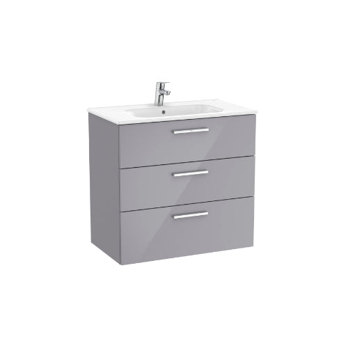 Roca V/Unit Victoria 3Drw 800mm Gloss Grey