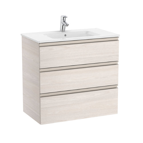 Roca Vanity Unit The Gap 3DW 800mm Nordic Ash