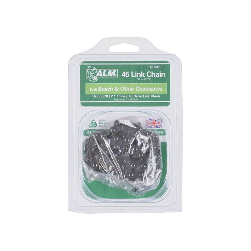 Alm Manufacturing BC045 Chainsaw Chain 3/8in x 45 Links 1.1mm Bosch 30cm Bars ALM Manufacturing - RockBottom Northampton 