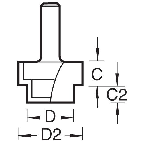 36/19X1/4TC - 19mm Rebater
