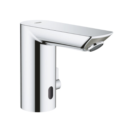 BauCosmo E Deck Sensor Basin Mixer - 6V Battery Chrome