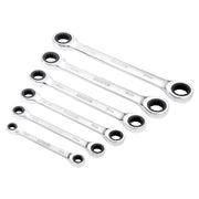 Draper Draper HI-TORQ Metric Double Ratchet Ring Spanner Set (6 Piece) Draper - Town Tools