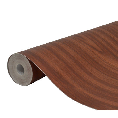 Mahogany Wood Effect Vinyl 1.5m Roll