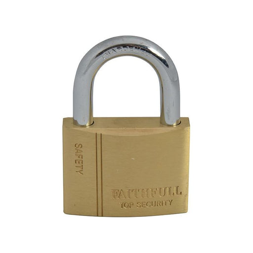 Faithfull Brass Padlock 50mm 3 Keys Faithfull - RockBottom Northampton