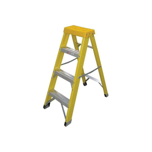 Zarges Fibreglass Swingback Steps Open, 1.05m Closed 1.18m 4 Rungs Zarges - RockBottom Northampton