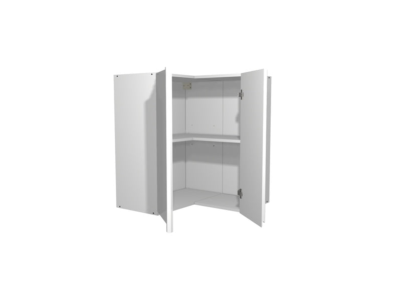Gower Rapide+ Capri White Corner Wall Unit 635mm
