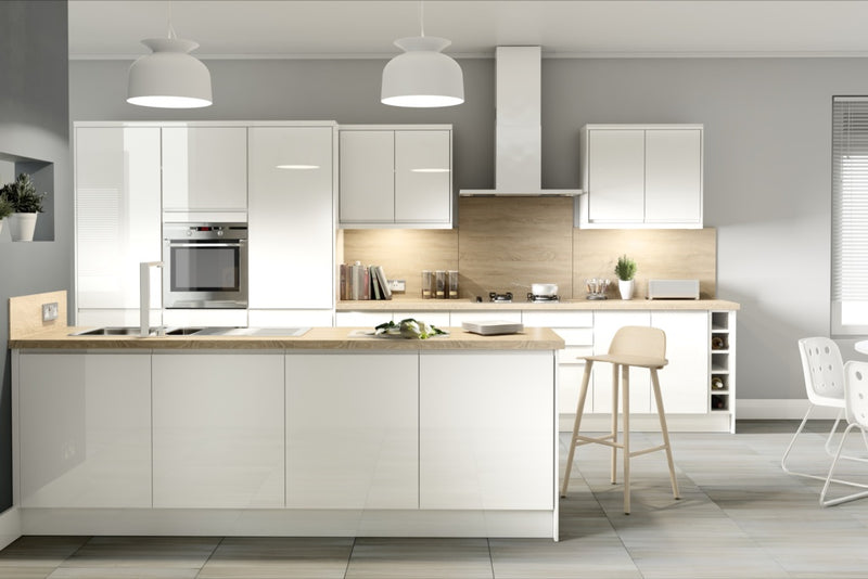 Gower Rapide+ Capri White Wall Unit 400mm