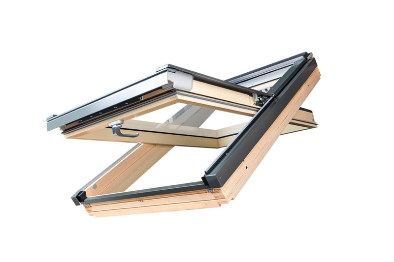Fakro Pine Centre Pivot Window 79 x 98cm