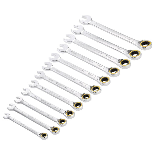 Draper 03913 Draper Expert HI-TORQ® Metric Reversible Ratchet Combination Spanner Set (12 Piece)