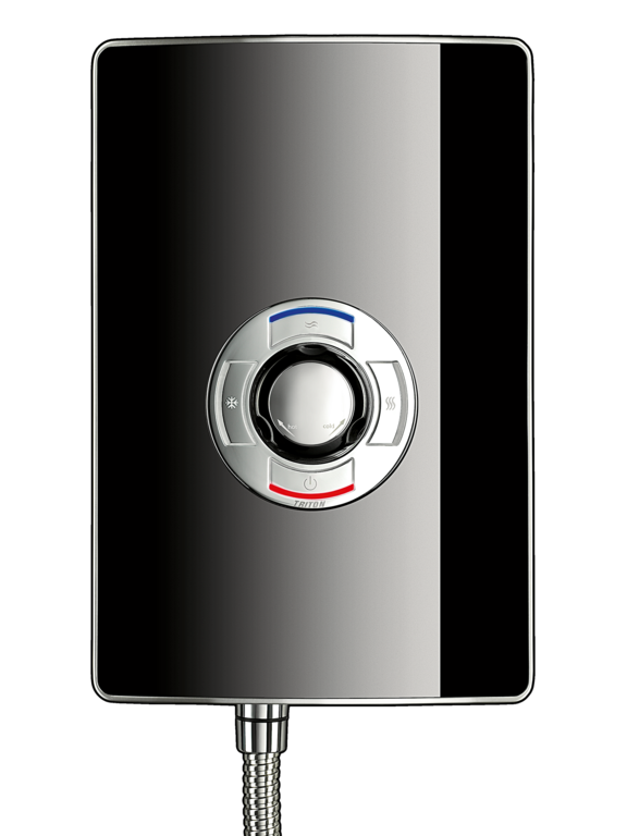 Triton Collection II 9.5kw Electric Shower Black Gloss