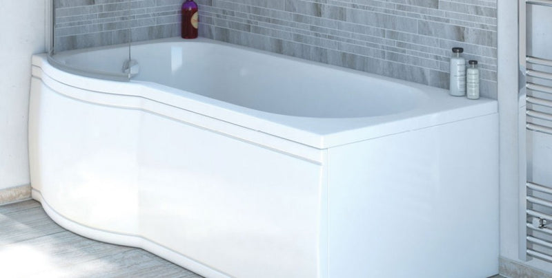 Trojan Concert P Shape Shower Bath RH 1675 x 850 x 750mm
