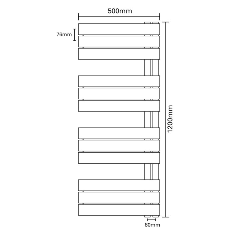 SP Lomond Designer Radiator Anthracite 500mm x 1200mm