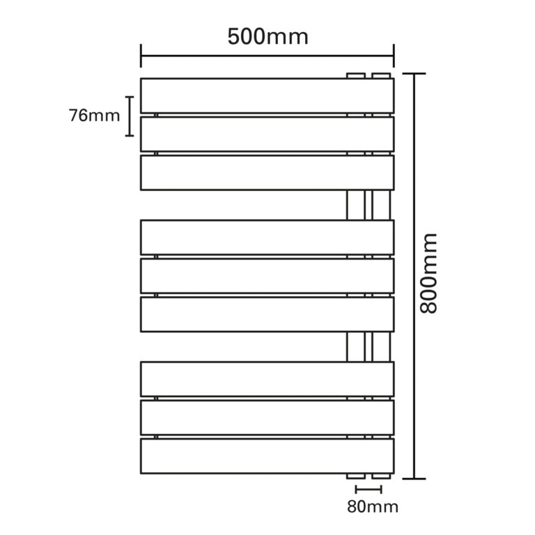 SP Lomond Designer Radiator Anthracite 500mm x 800mm