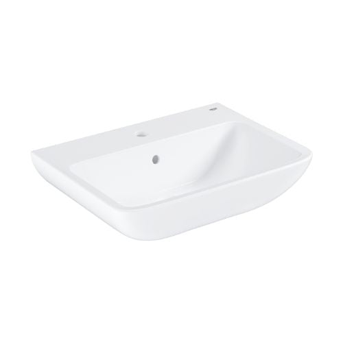 BauEdge Ceramic washbasin wall hung 60cm alpine white