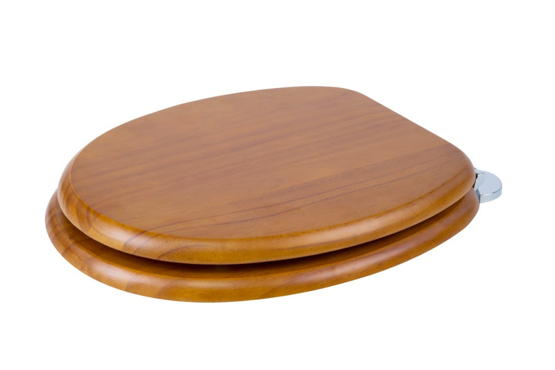 Croydex Flexi-Fix Toilet Seat Davos Antique Pine
