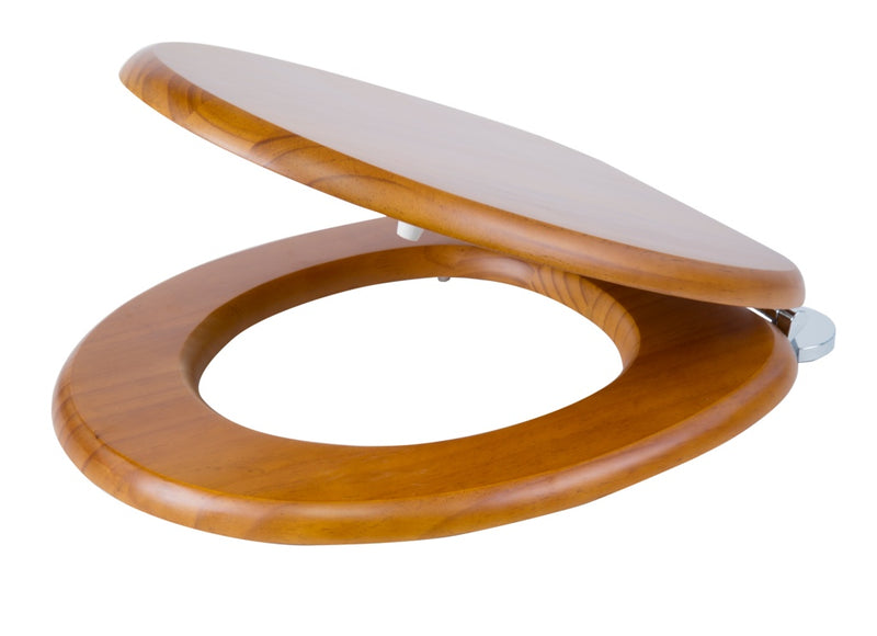 Croydex Flexi-Fix Toilet Seat Davos Antique Pine