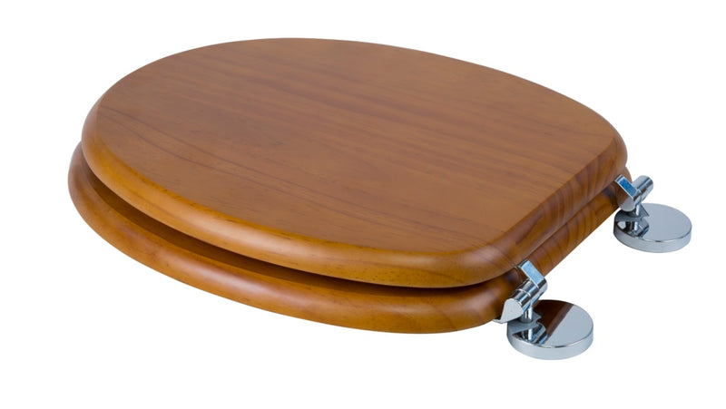 Croydex Flexi-Fix Toilet Seat Davos Antique Pine