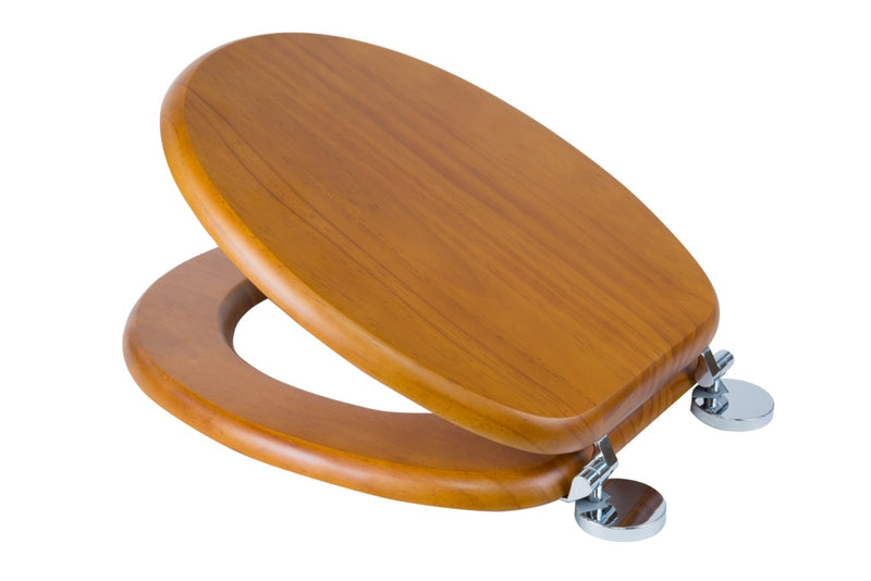 Croydex Flexi-Fix Toilet Seat Davos Antique Pine
